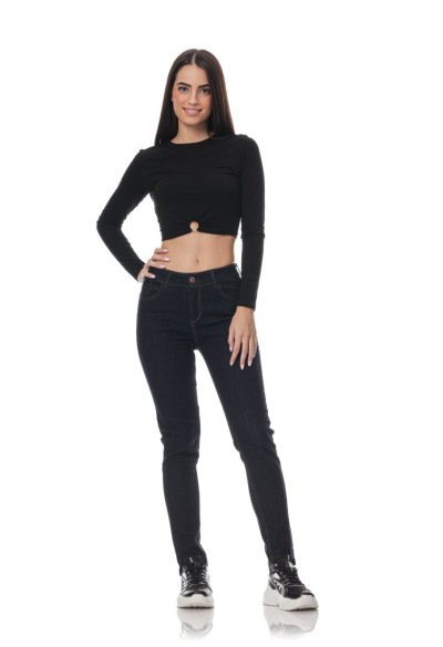 ΠΑΝΤΕΛΟΝΙ ΤΖΙΝ ΨΗΛΟΜΕΣΟ SLIM FIT ΜΕ ΑΣΥΜΜΕΤΡΟ ΣΤΡΙΦΩΜΑ