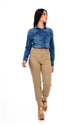 ΠΑΝΤΕΛΟΝΙ MOM FIT DENIM ΨΗΛΟΜΕΣΟ