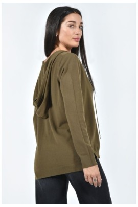 ΜΠΛΟΥΖΑ ΠΛΕΚΤΗ ΜΕ ΚΟΥΚΟΥΛΑ ΚΑΙ ΑΝΟΙΓΜΑ ΕΜΠΡΟΣ