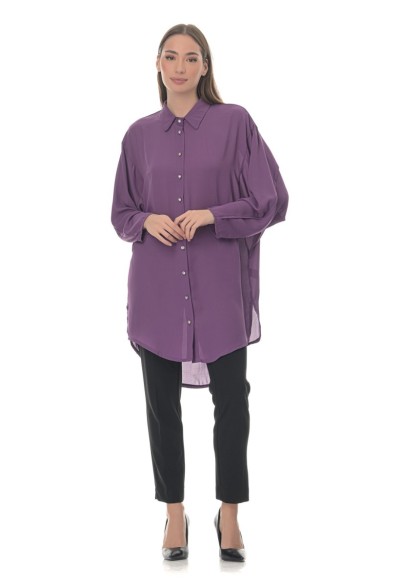 ΠΟΥΚΑΜΙΣΟ OVERSIZED ΜΕ ΣΤΡΑΣ ΚΟΥΜΠΙΑ