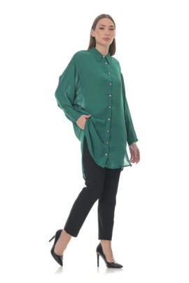 ΠΟΥΚΑΜΙΣΟ OVERSIZED ΜΕ ΣΤΡΑΣ ΚΟΥΜΠΙΑ