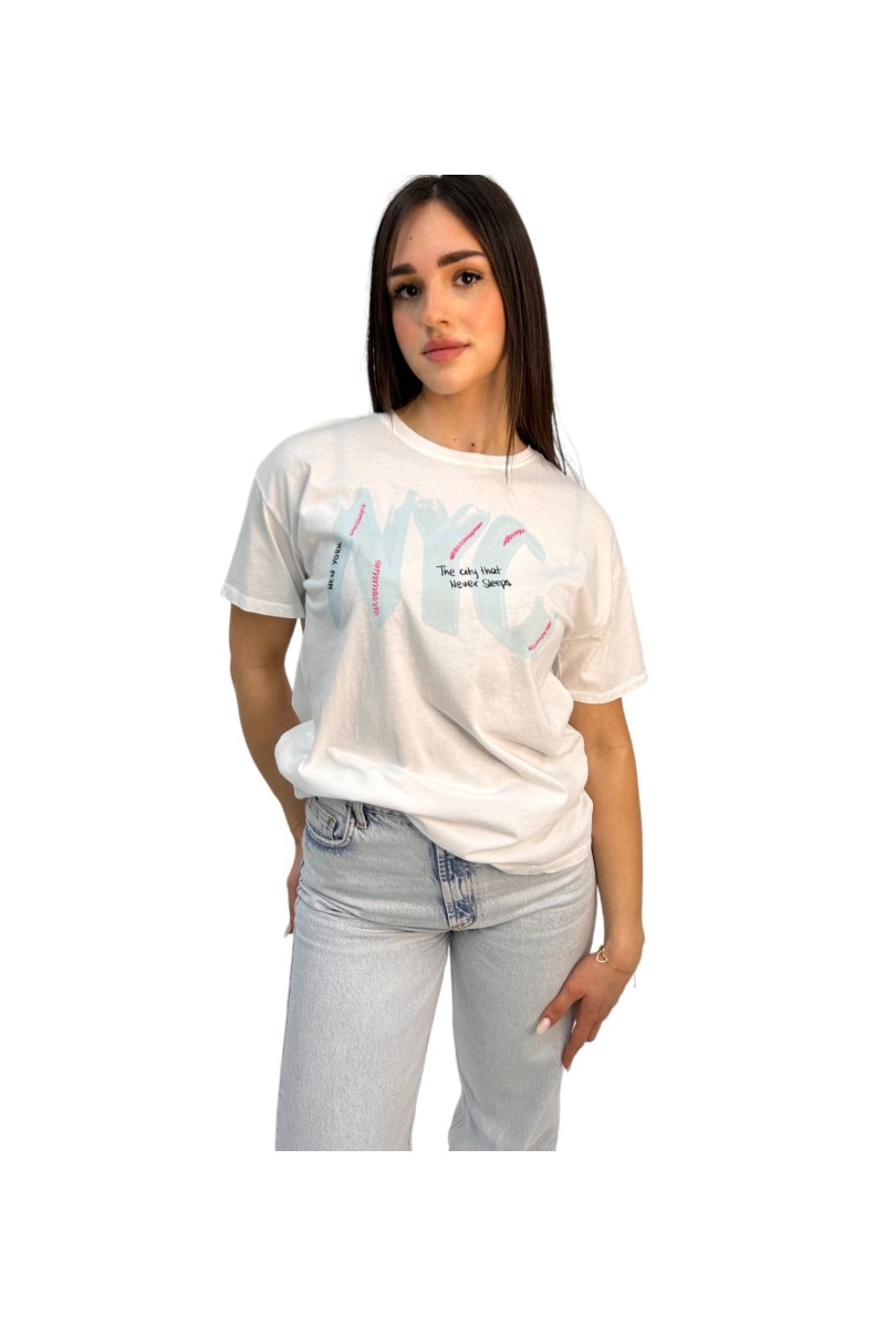 T-SHIRT ΜΕ ΤΥΠΩΜΑ NYC