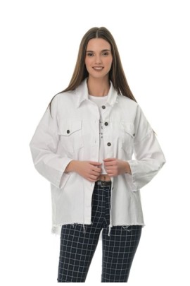 ΖΑΚΕΤΑ ΠΟΥΚΑΜΙΣΟ DENIM ΜΕ ΞΕΦΤΙΑ