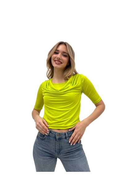 ΜΠΛΟΥΖΑ CROP  ΝΤΡΑΠΕ ΜΕ ΕΠΕΝΔΥΣΗ