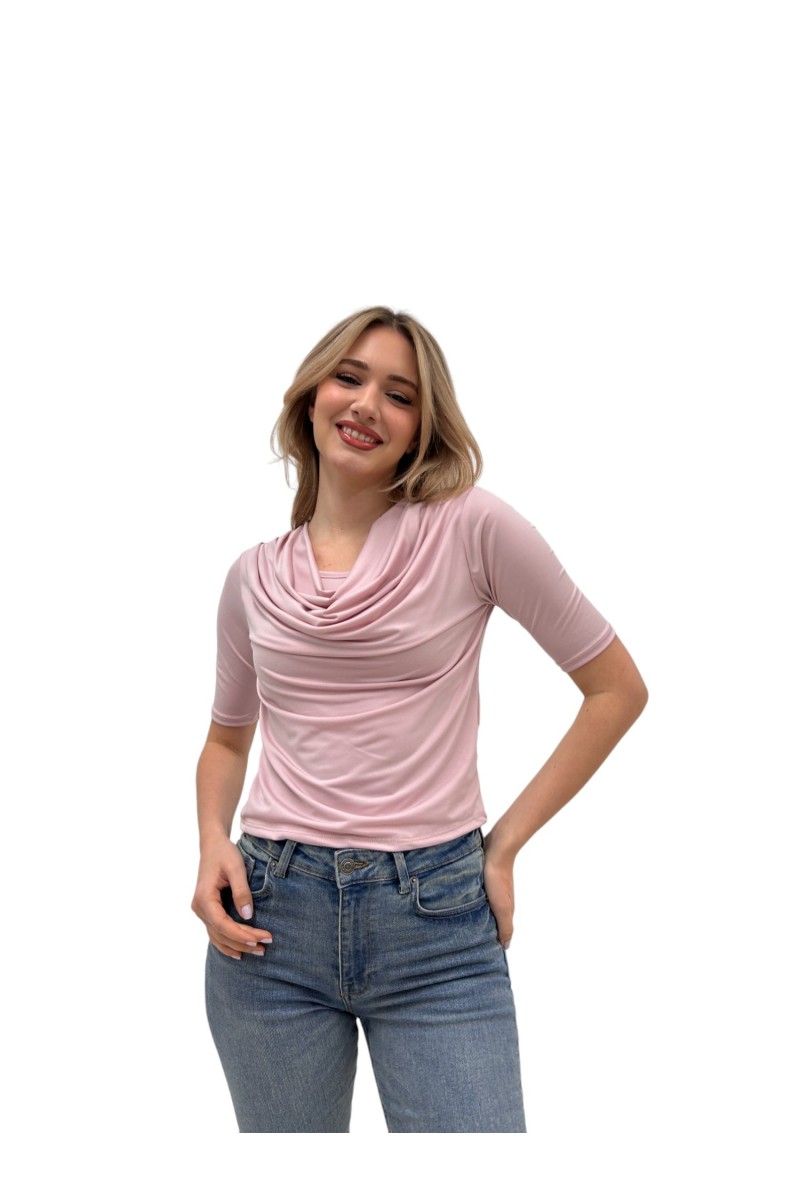 ΜΠΛΟΥΖΑ CROP  ΝΤΡΑΠΕ ΜΕ ΕΠΕΝΔΥΣΗ