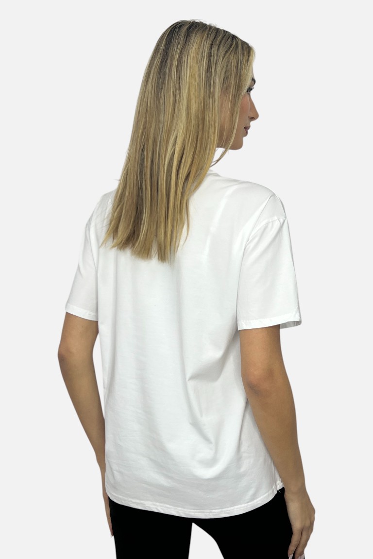 T-SHIRT ΜΕ ΑΠΛΙΚΕ ΚΑΙ ΣΤΡΑΣ QUEEN - Image 8