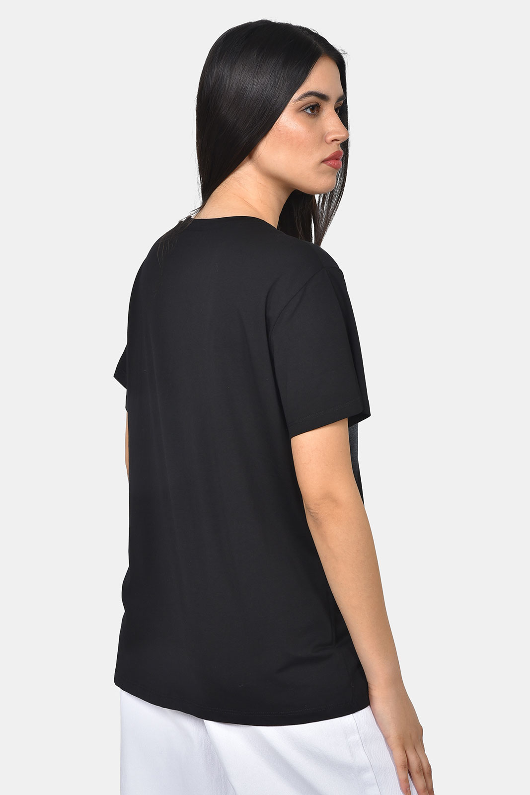 T-SHIRT ΜΕ ΜΟΤΙΦ SMILE ΜΕ ΣΤΡΑΣ - Image 3