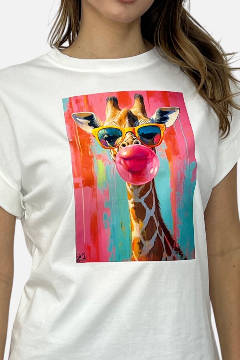 T-SHIRT ΜΕ ΤΥΠΩΜΑ ΚΑΜΗΛΟΠΑΡΔΑΛΗ - Image 3