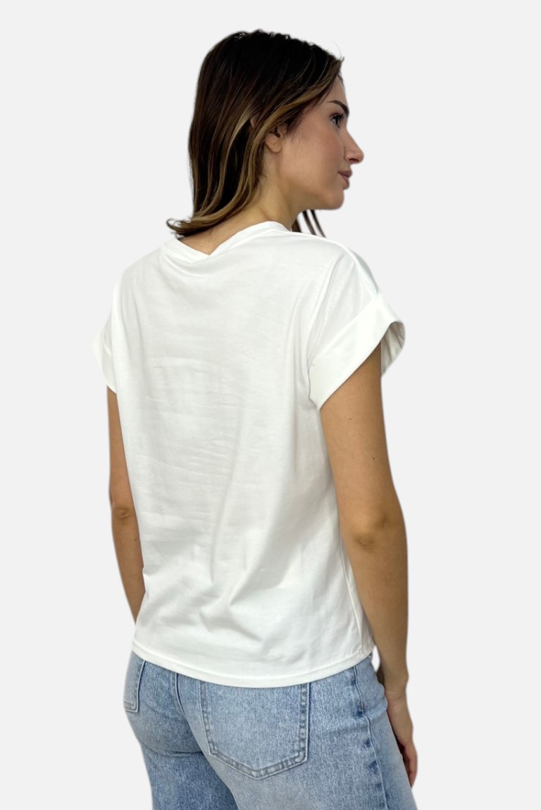 T-SHIRT ΜΕ ΤΥΠΩΜΑ ΠΑΠΙΕΣ - Image 4