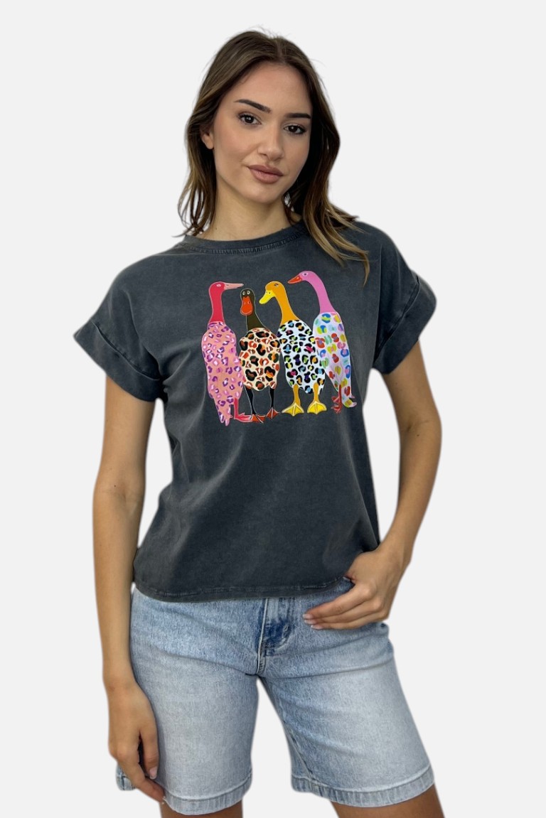 T-SHIRT ΜΕ ΤΥΠΩΜΑ ΠΑΠΙΕΣ - Image 5