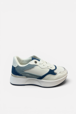 SNEAKERS ΔΙΧΡΩΜΟ ΜΕ ΜΕΤΑΛΛΙΚΕΣ ΛΕΠΤΟΜΕΡΕΙΕΣ