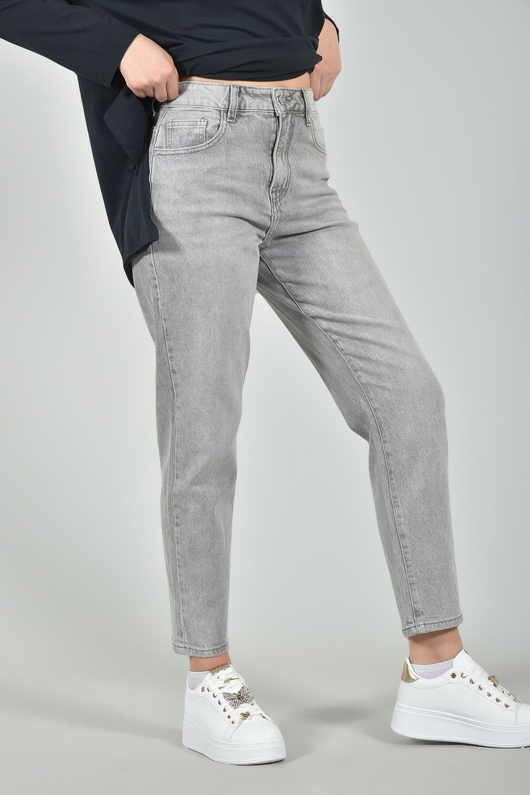 ΠΑΝΤΕΛΟΝΙ ΤΖΙΝ PLUS SIZE ΨΗΛΟΜΕΣΟ MOM FIT - Image 3