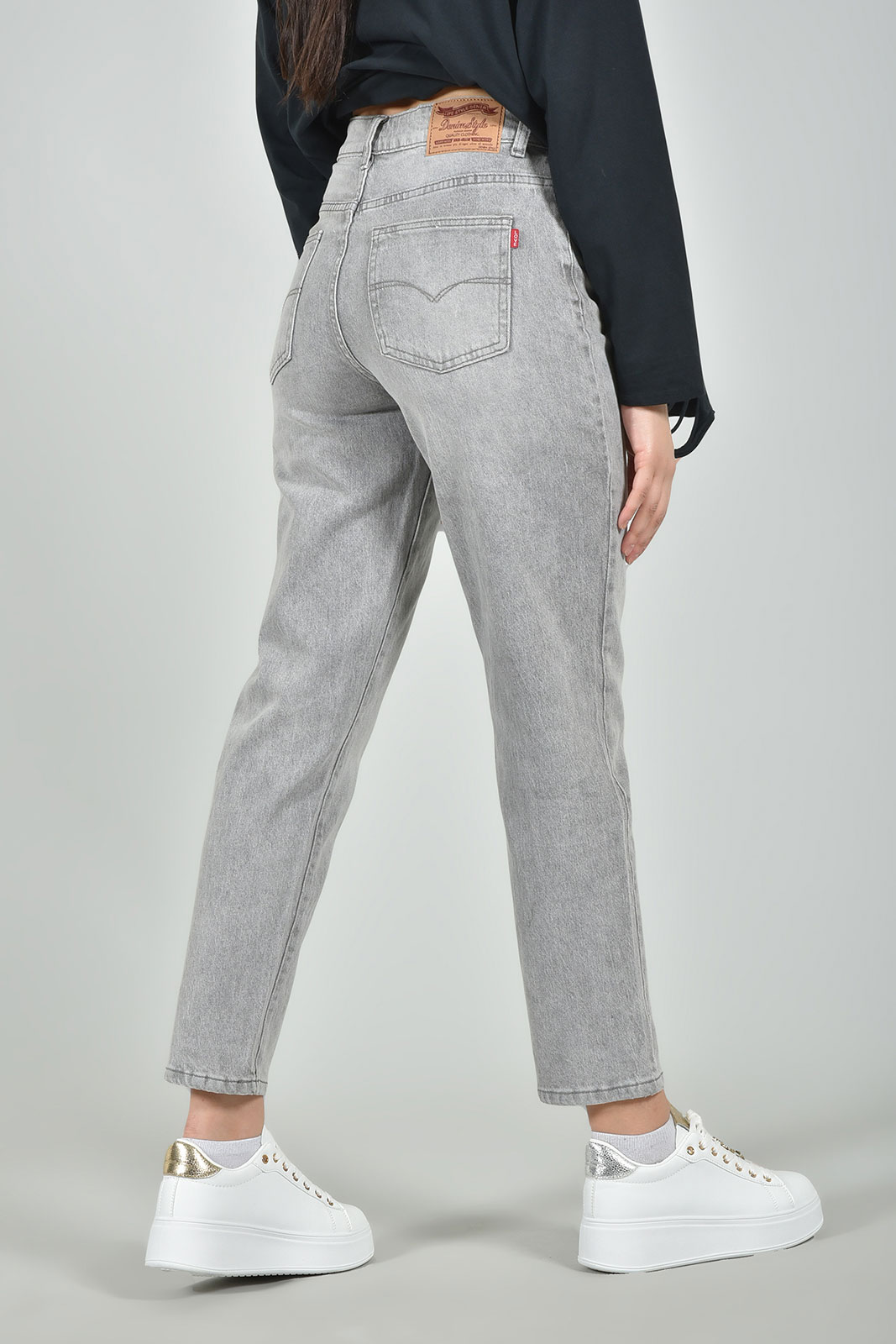 ΠΑΝΤΕΛΟΝΙ ΤΖΙΝ PLUS SIZE ΨΗΛΟΜΕΣΟ MOM FIT - Image 4
