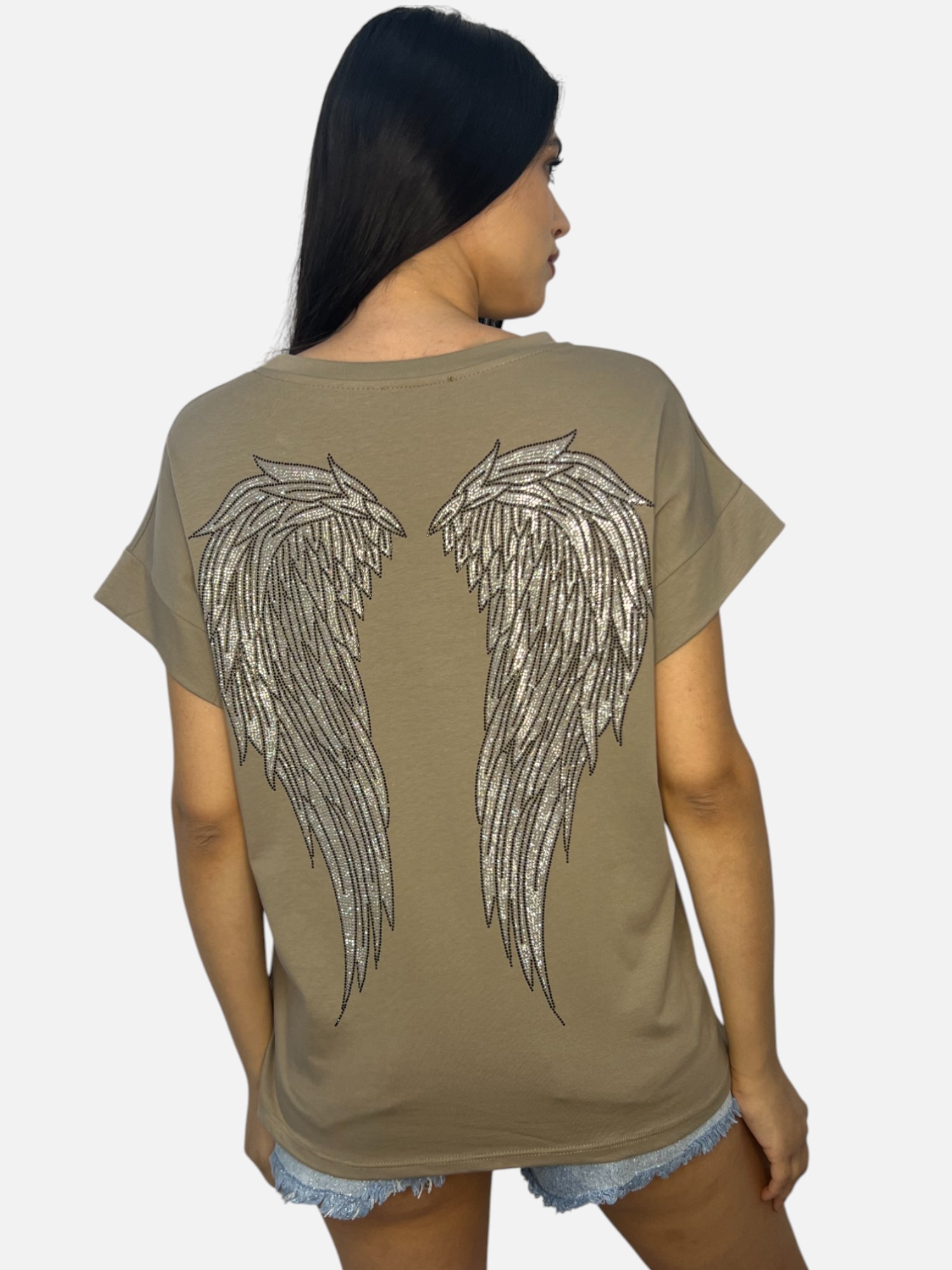 ΜΠΛΟΥΖΑ ΜΕ ΤΥΠΩΜΑ ANGEL ΜΕ ΣΤΡΑΣ ΦΤΕΡΑ - Image 6