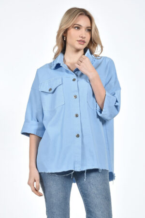 ΖΑΚΕΤΑ DENIM ΜΕ ΞΕΦΤΙΑ