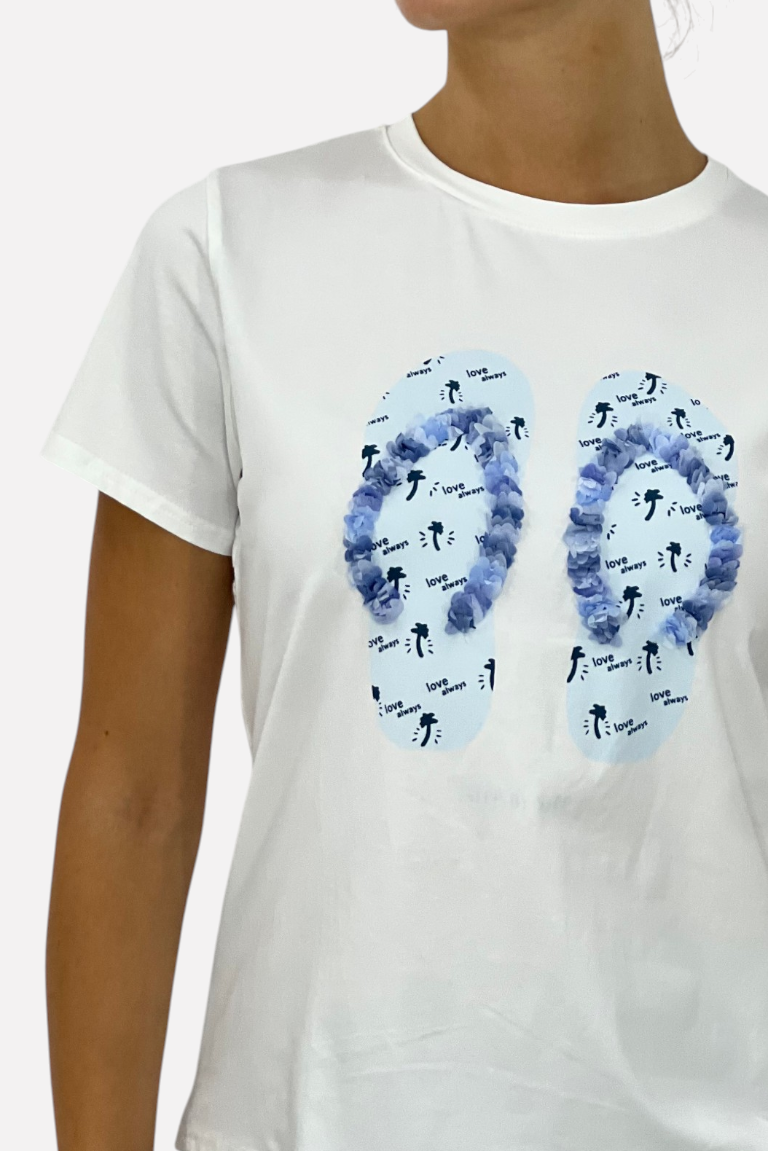 T-SHIRT ΜΕ ΤΥΠΩΜΑ ΣΑΓΙΟΝΑΡΕΣ - Image 6