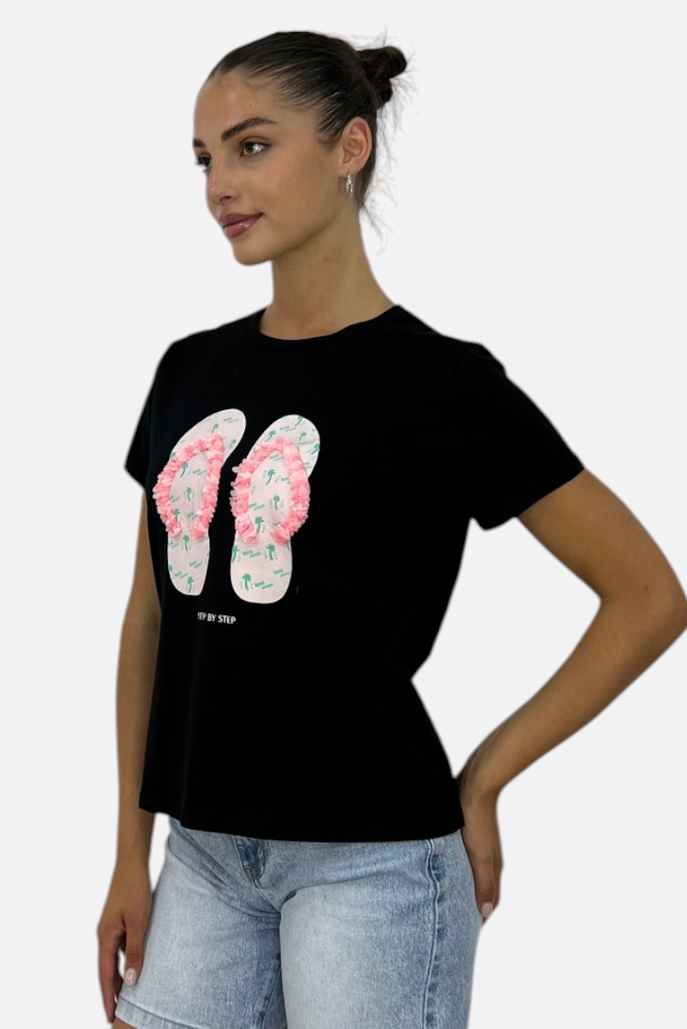T-SHIRT ΜΕ ΤΥΠΩΜΑ ΣΑΓΙΟΝΑΡΕΣ - Image 10