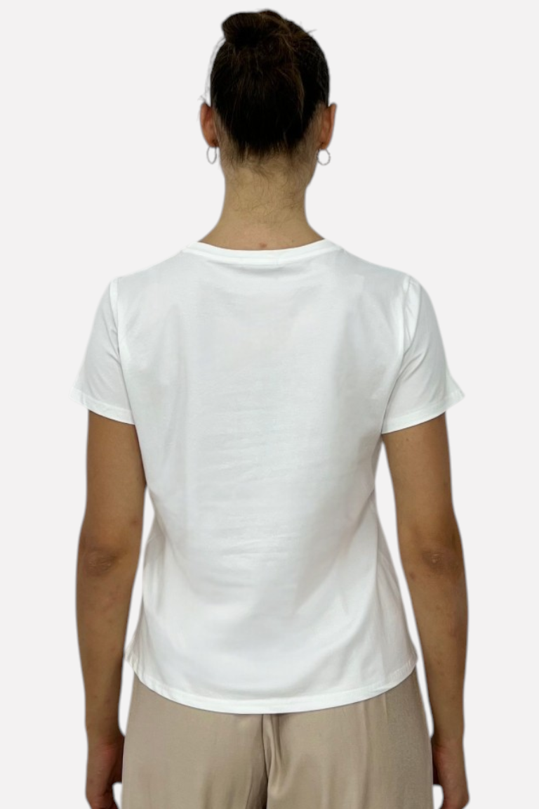 T-SHIRT ΜΕ ΤΥΠΩΜΑ ΣΑΓΙΟΝΑΡΕΣ - Image 4